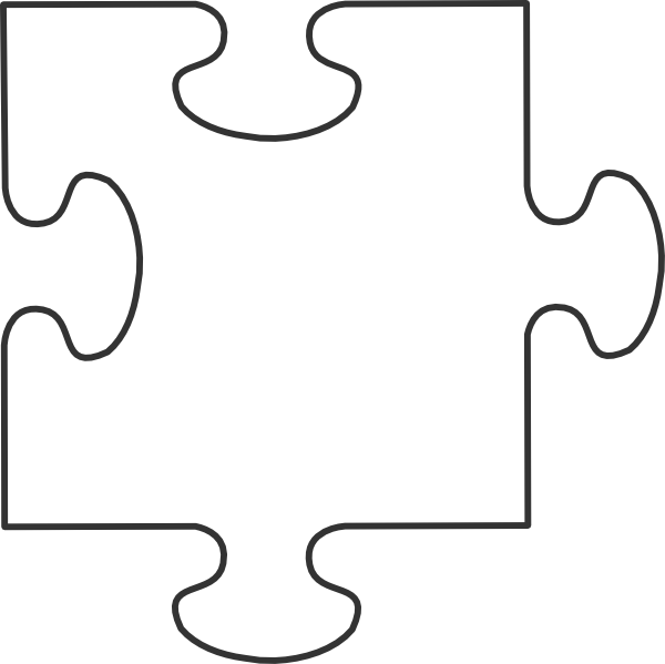 White Puzzle Piece Clip Art At Clker Com   Vector Clip Art Online