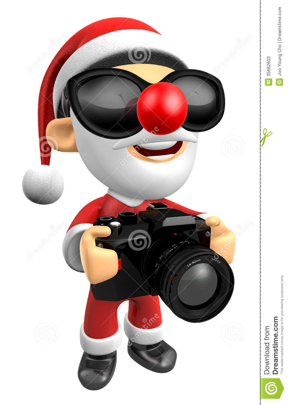 3d Santa Characterto Shoot The Camera Toward The Right  3d Chris Stock    