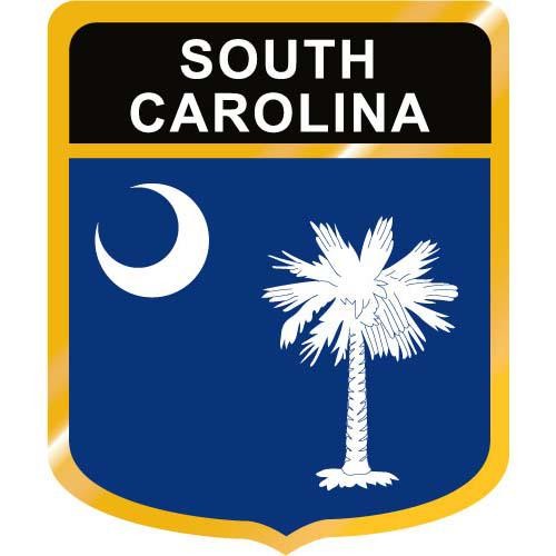 American Flag Pictures   South Carolina Flag Crest Clip Art