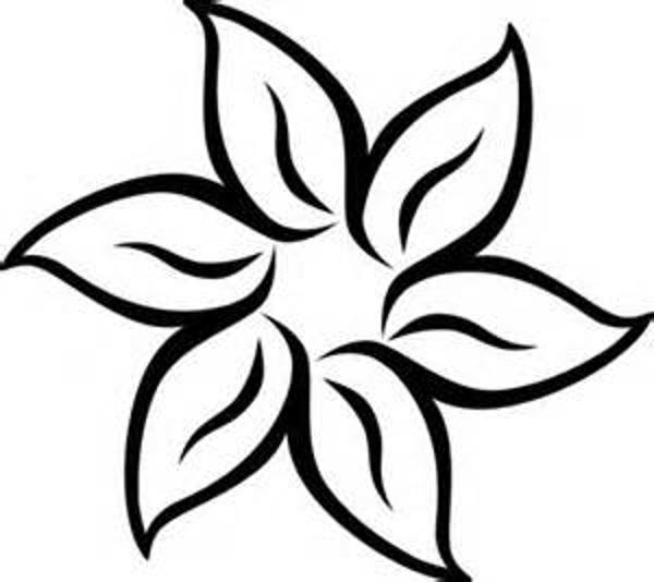 Clipart Flower Black And White Border   Clipart Panda   Free Clipart