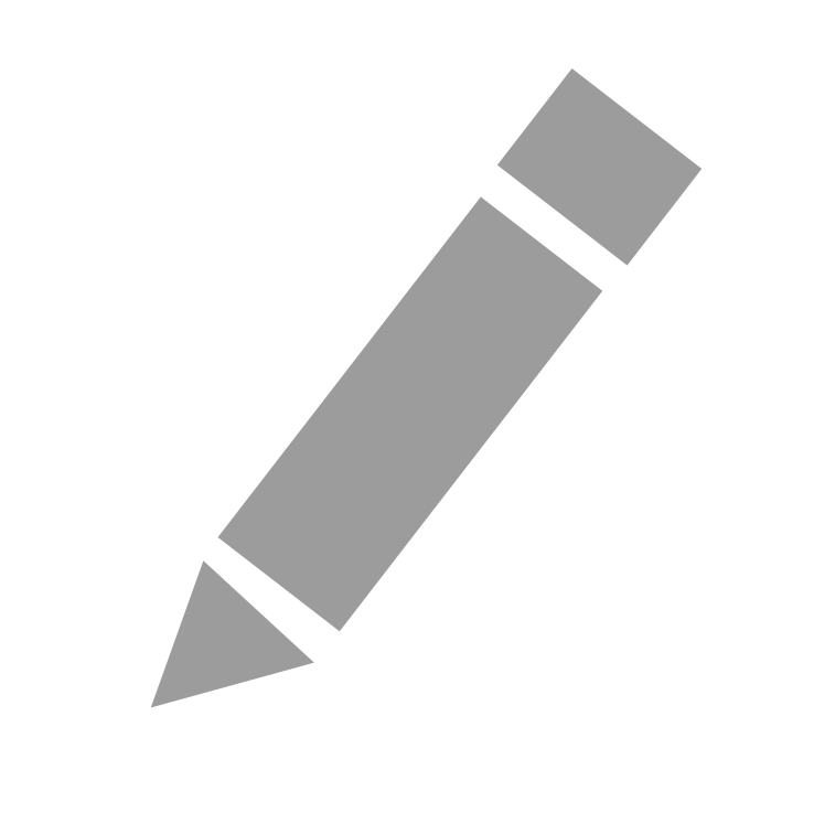 Clipart   Simple Grey Small Pencil Icon  White Background