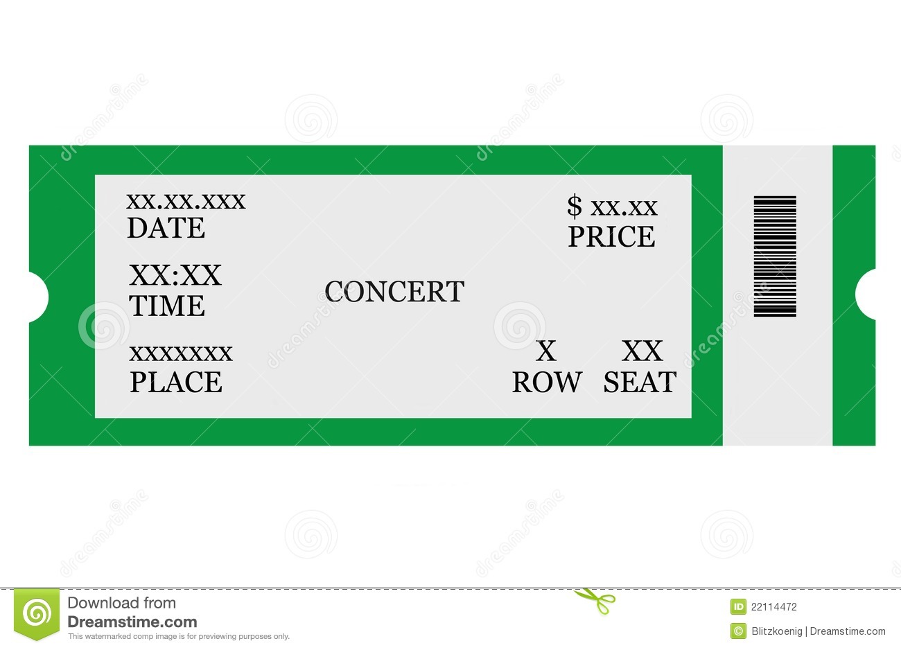 Concert Ticket Clip Art