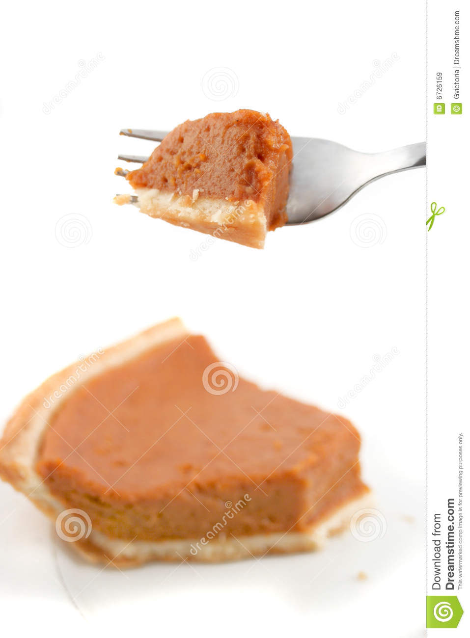 Eating Pumpkin Pie Royalty Free Stock Images   Image  6726159