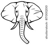 Elephant Head  African Elephant
