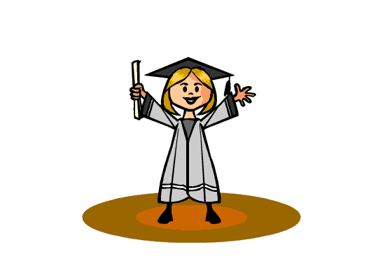Graduation Animated Clipart  Grad 6 28   Classroom Clipart