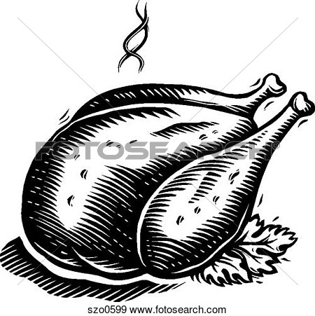 Ham Black And White Clipart Served In Black And White