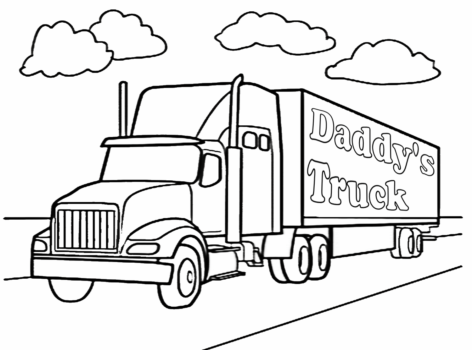 Ministry 18 Wheeler Coloring Pages 46048 4 Wheeler Coloring Pages