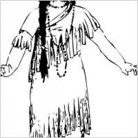 Native American Girl Clip Art 18197 Jpg