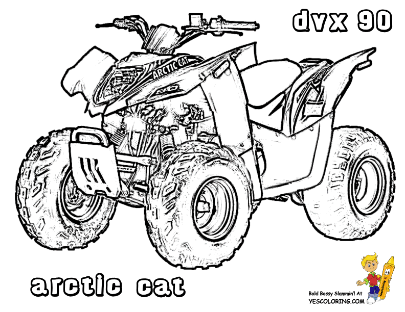 Pages   Atv   Coloring Pages Free   4 Wheeler Coloring Pages  Quads