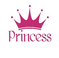 Princess Symbols Such As Crowns Glass Slippers And Ball Gowns