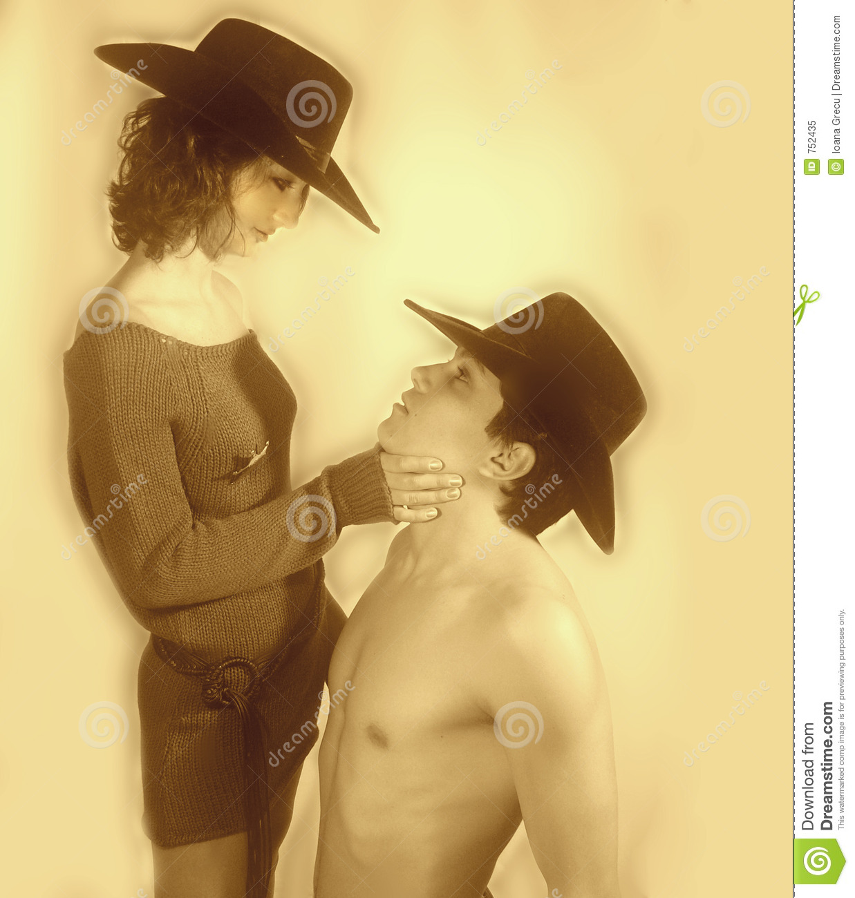 Retro Cowboy Couple Royalty Free Stock Photo   Image  752435