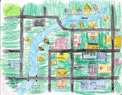 Rural Community For Kids Map Of A Community