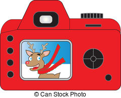 Santas Camera Clip Art Vector