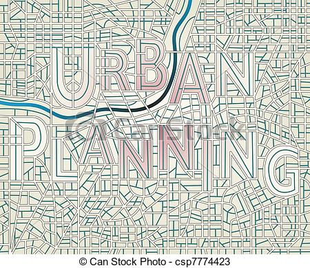 Vectors Of Urban Planning   Editable Vector Map Of A Generic City With    