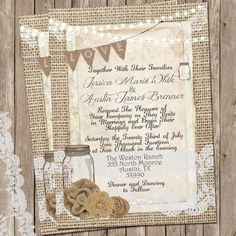 Wedding Invitations On Pinterest   Rustic Wedding Invitations Lace    
