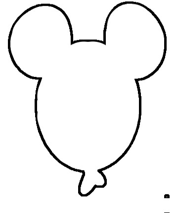 Birthday Balloon Outline Need Outline Of Mickey S