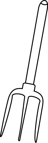 Black And White Hay Pitch Fork Clip Art   Black And White Hay Pitch    