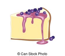 Blueberry Cheesecake   A Vector Illustration In Eps 8 Format