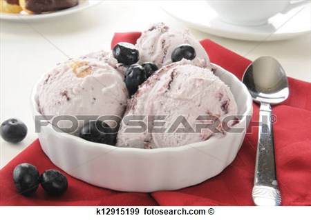 Blueberry Cheesecake Ice Cream View Large Photo Image