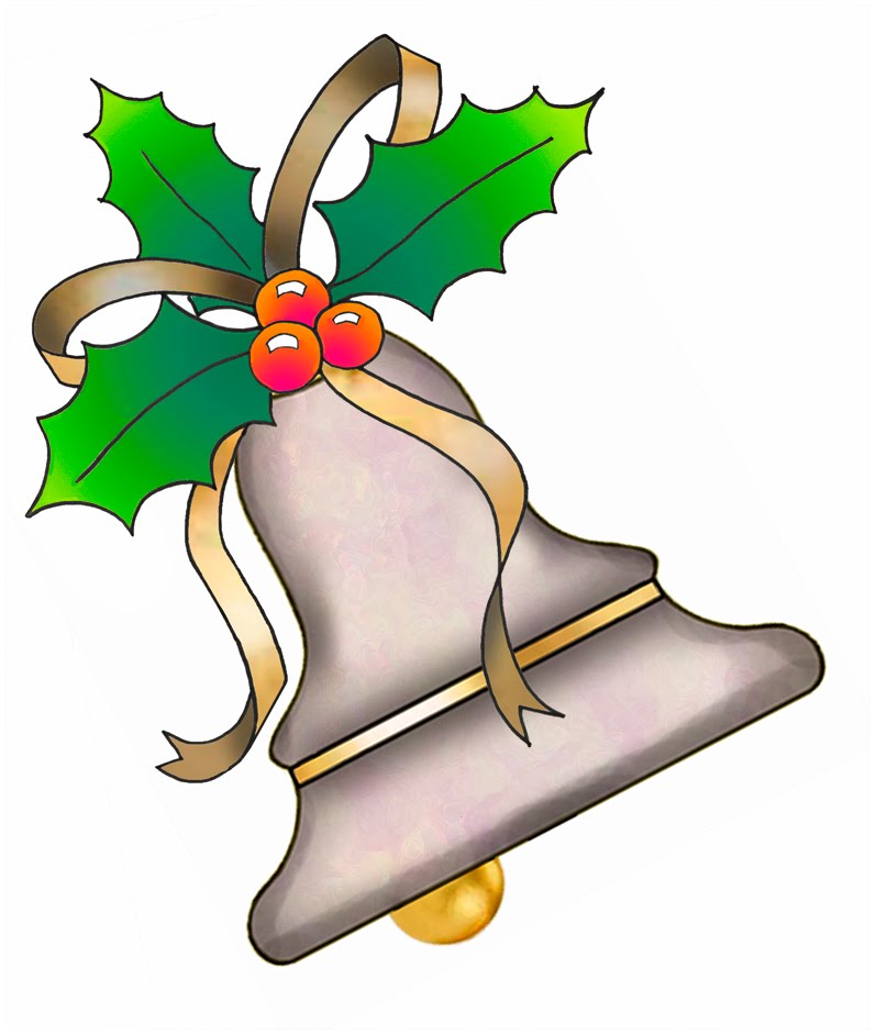 Christmas Bells Clip Art From Set A05   Purple Wood Roses Free Crafty