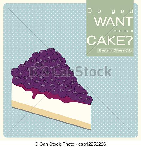 Clip Art Of Blueberry Cheese Cake Csp12252226   Search Clipart