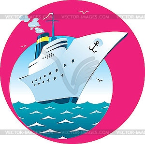 Cruise Ship   Vector Clip Art