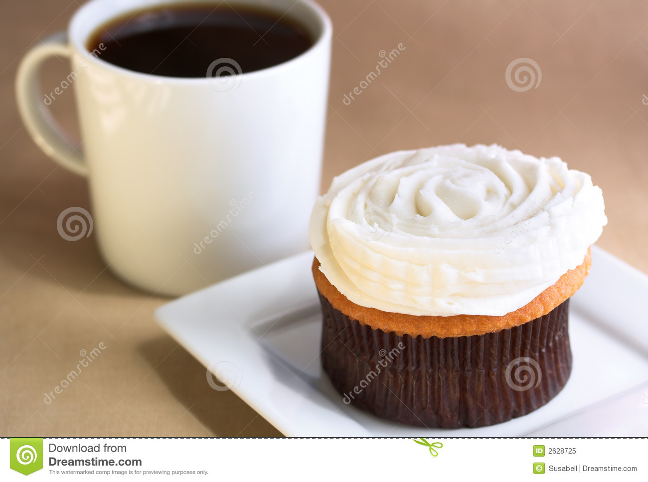 Cupcake With Coffee Royalty Free Stock Photo   Image  2628725