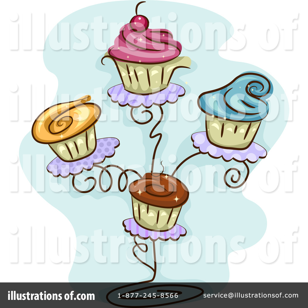 Cupcakes Clipart  1096326 By Bnp Design Studio   Royalty Free  Rf