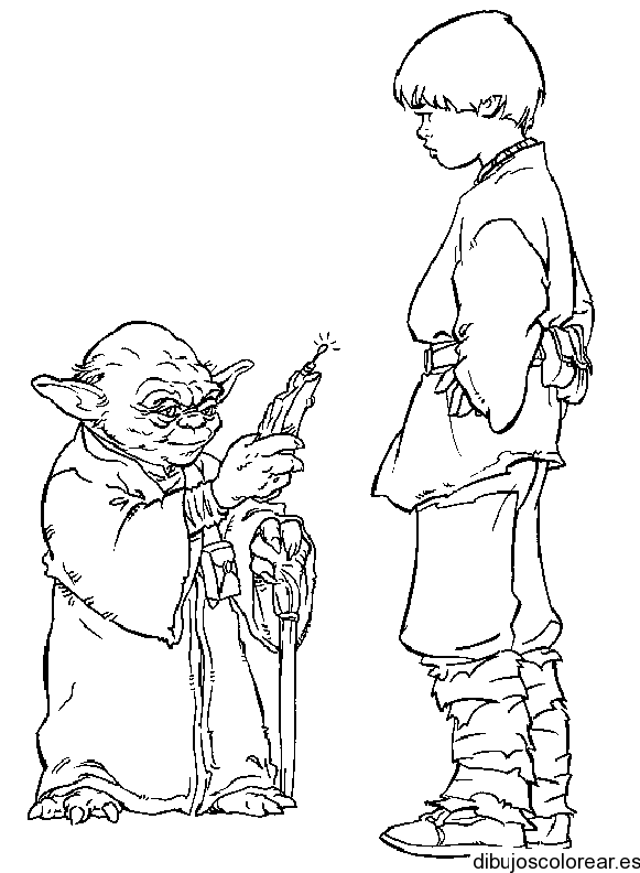 Dibujo De Anakin Skywalker   Dibujos Para Colorear