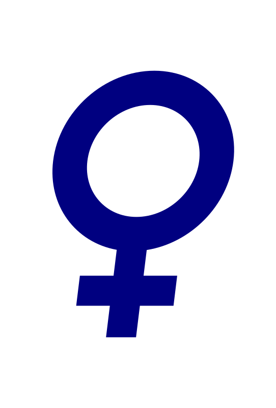 Female Gender Symbol Italic