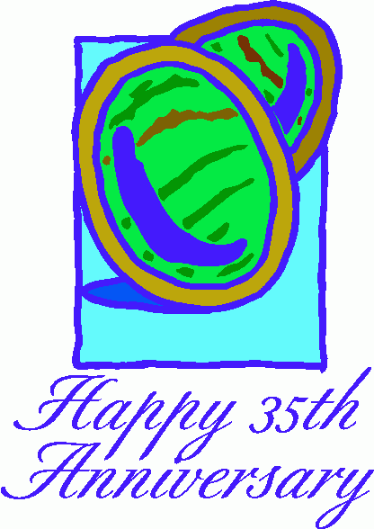 Happy 35th Anniversary Clipart   Happy 35th Anniversary Clip Art