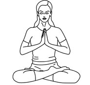 Meditation Clipart Yoga Meditation Outline