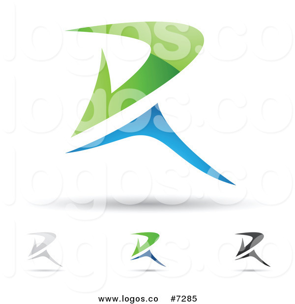 Royalty Free Clip Art Vector Logos Of Abstract Letter R Designs By    
