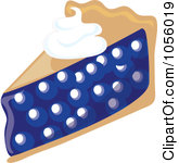 Royalty Free Vector Clip Art Illustration Of A Slice Of Blueberry Pie