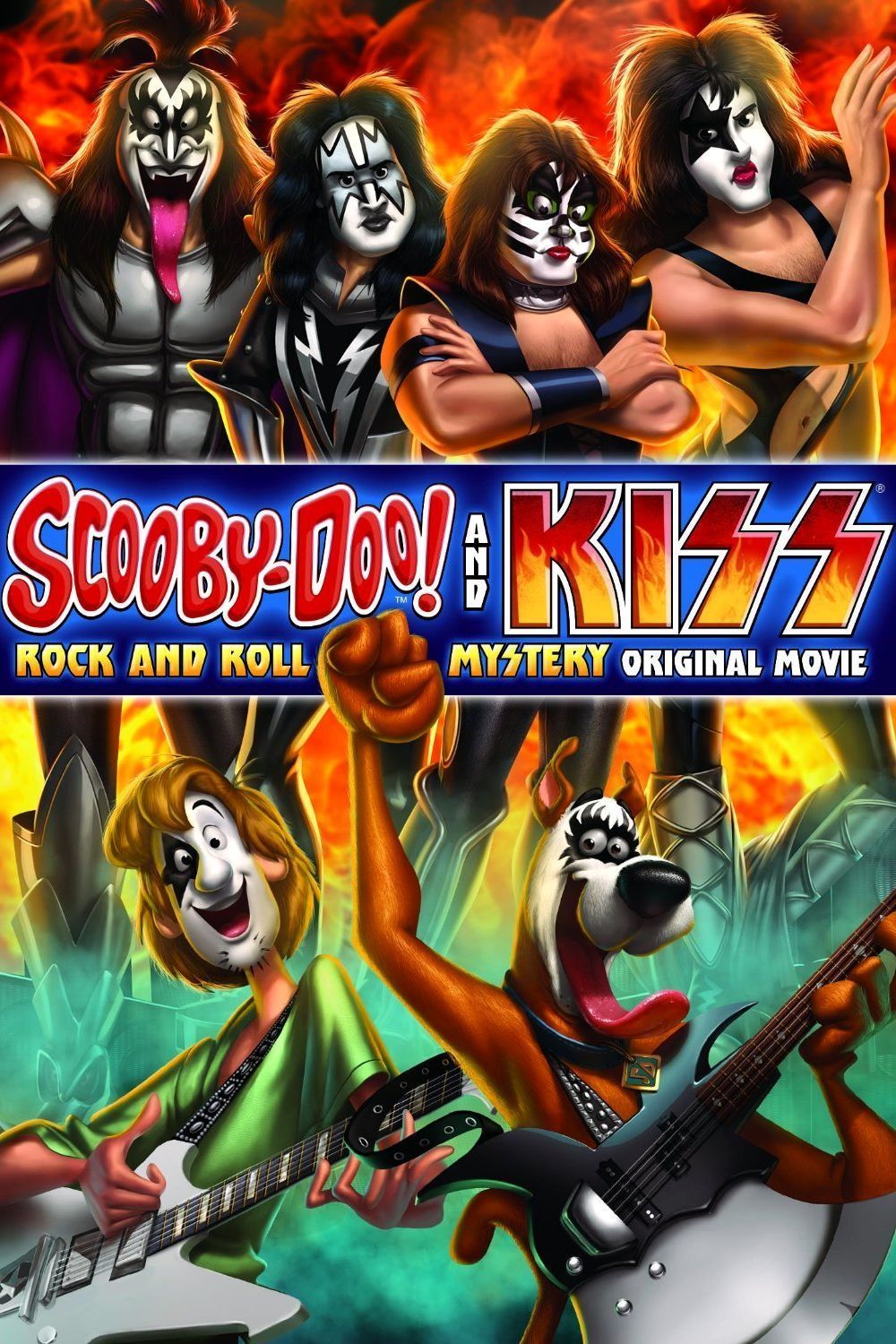 Scooby Doo And Kiss Rock And Roll Mystery Jpg