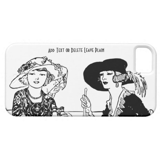 Vintage Retro Ladies At Lunch 1920s Fashion Iphone 5 Case   Zazzle