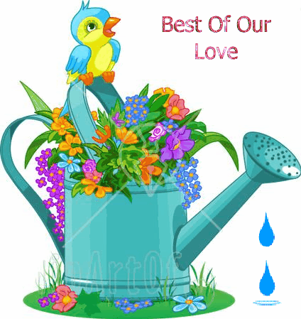 Watering Can With Flowers Clipart Photo 40565 Clipart