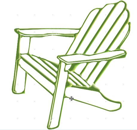Adirondack Chair Machine Embroidery Design Instant By Craftyjacky