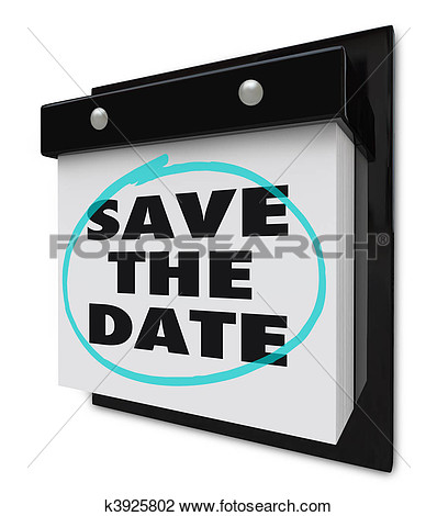     Art   Save The Date   Wall Calendar  Fotosearch   Search Clipart