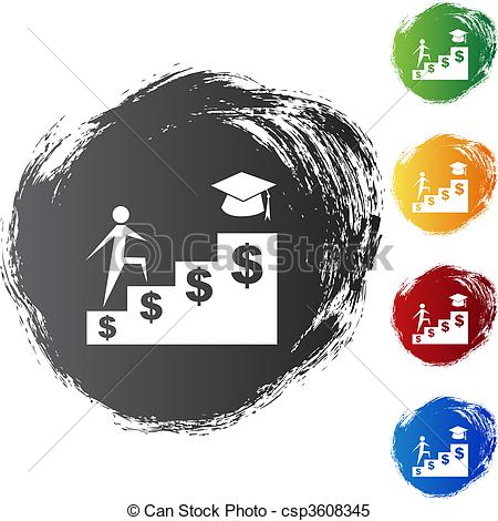 Clipart Vector Of Student Financial Aid Csp3608345   Search Clip Art