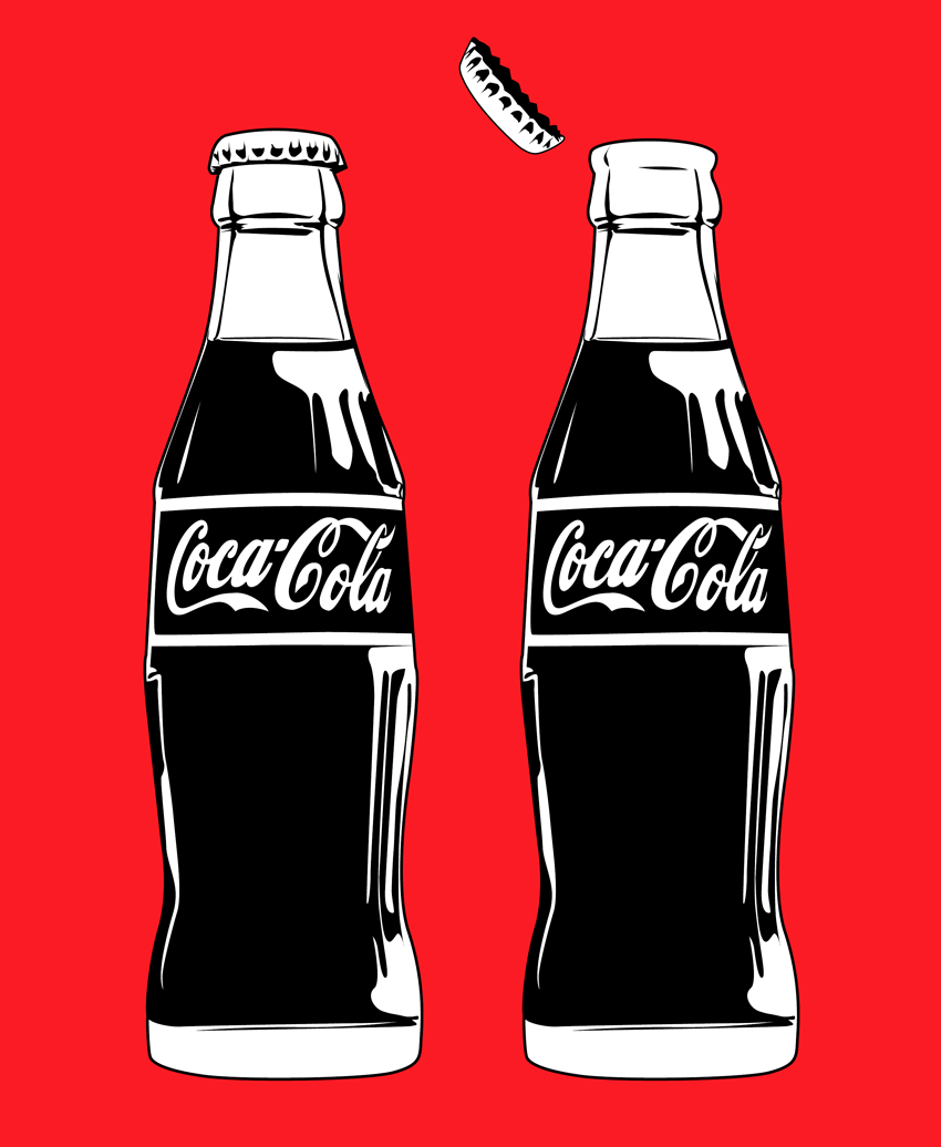 Coca Cola Art Coke Bottles2 Jpg