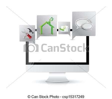 Computer Applications And Tools  Illustration Design Over A White