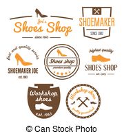     Elements For Shoemaker Shoes Shop And Shoes Repair Eps Vector