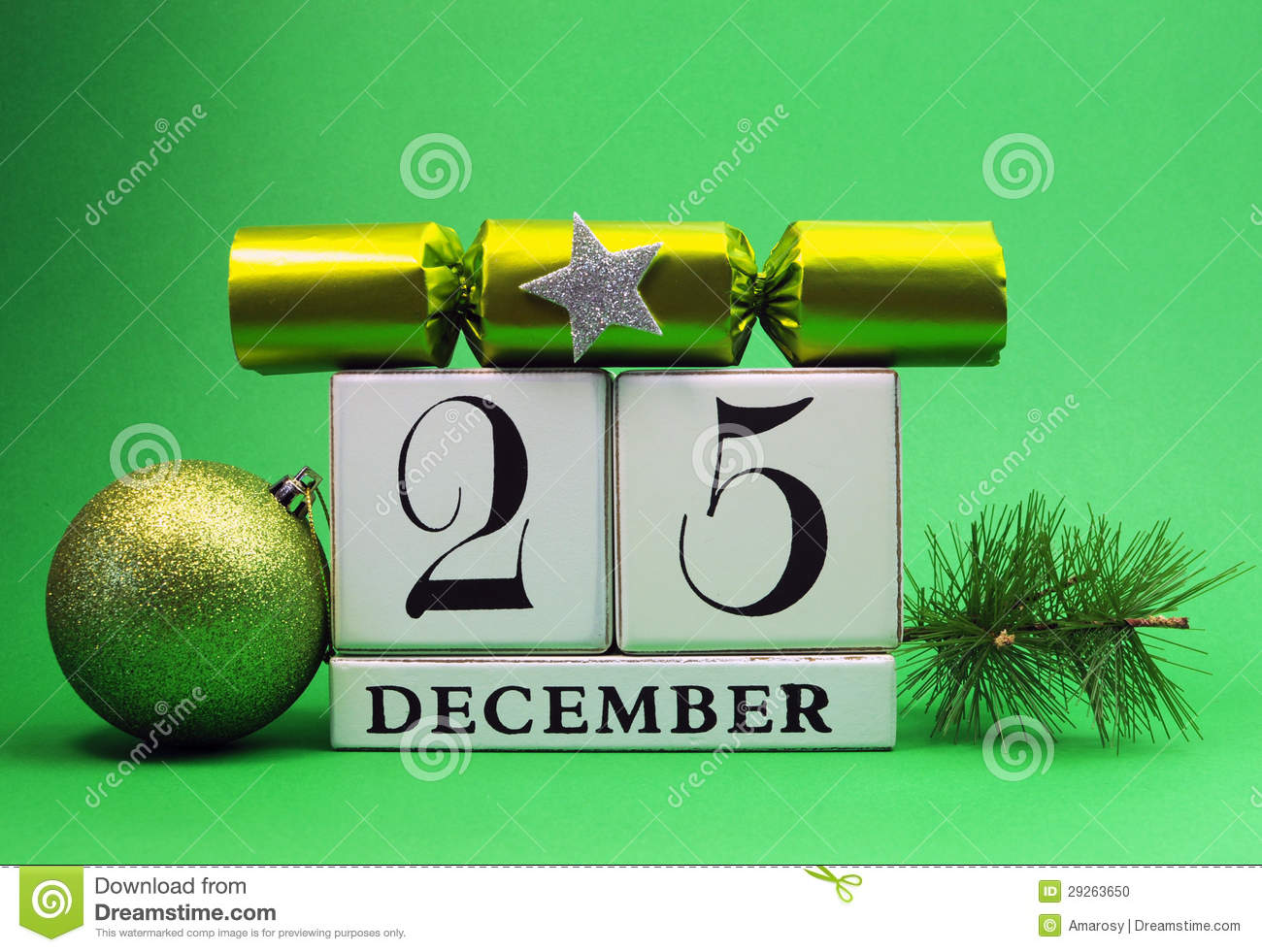 Green Theme Save The Date White Calendar For Christmas Day December