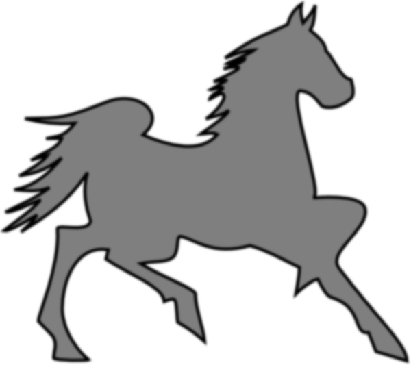 Grey Horse Clip Art At Clker Com   Vector Clip Art Online Royalty    