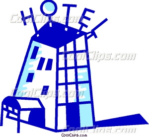 Hotels And Motels Vector Clip Art