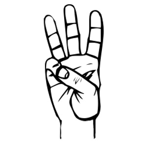 Http   Www Wpclipart Com Sign Language American Numbers 6 Png Html