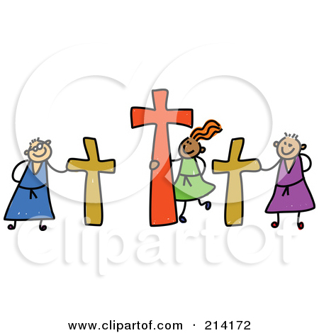 Royalty Free  Rf  Clipart Illustration Of A Silhouetted Cross On A