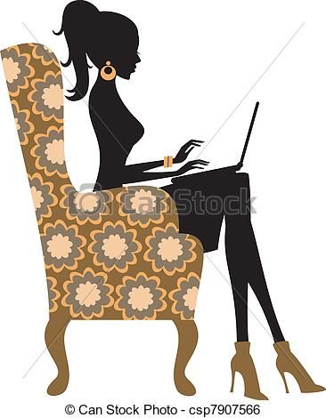 Silawet Fashion Woman Clip Art    Stock Clip Art Icon Stock Clipart