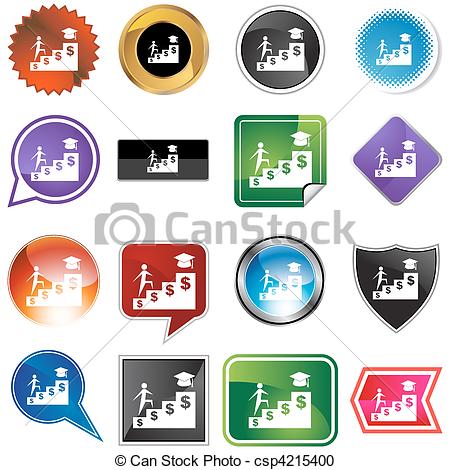 Vector Clipart Of Student Financial Aid Csp4215400   Search Clip Art
